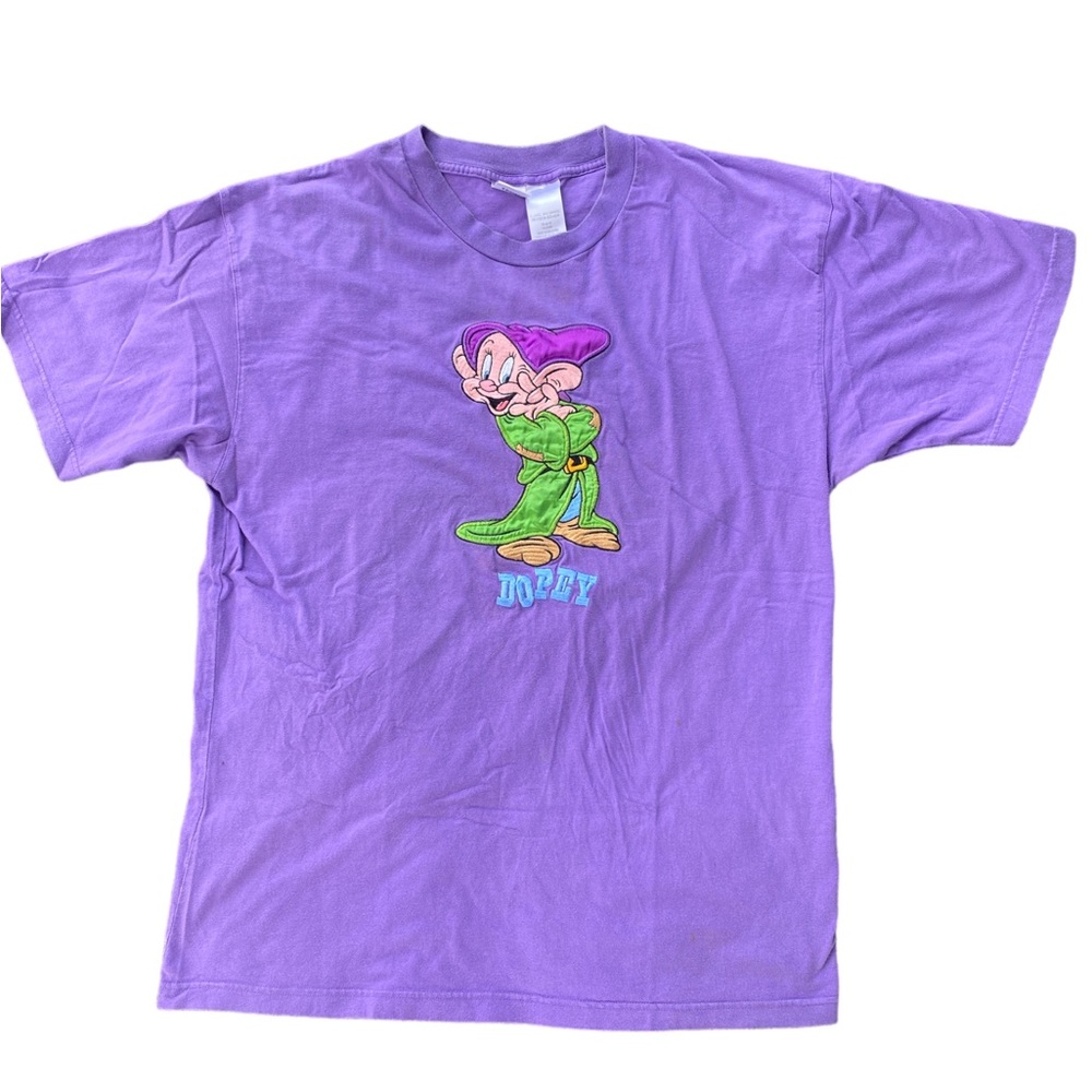 Vintage The Disney Store Embroidered Dopey T-shirt